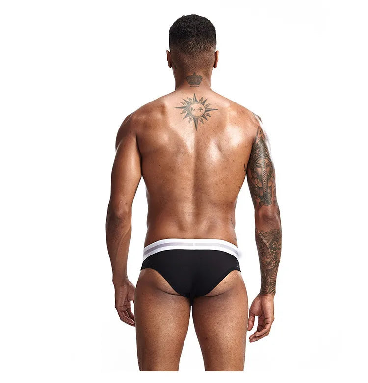 3 Stk. 【LORIEN CREST】 Herren Pure Baumwolle Tiefsitzende Elastische Sexy Lockere Atmungsaktive Jugend Panty-Bund Unterwäsche Sommer Baumwollslips