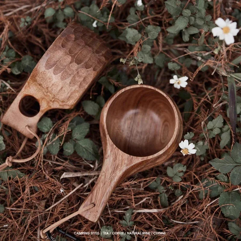 Holz Finnland Tasse Kreativ Outdoor Camping Reise Holzbecher Nordischer Stil Handgemachte Milch Kaffee Bar Bierkrüge