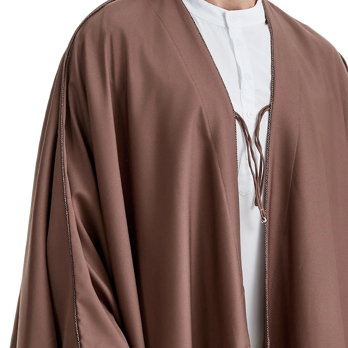 Ramadan Djellaba Eid Abayas Gebets-Kaftan Herren Muslimischer offener Abaya Türkei Arabischer Cardigan Robe Marokko Jubba Thobe Islam Dishdasha
