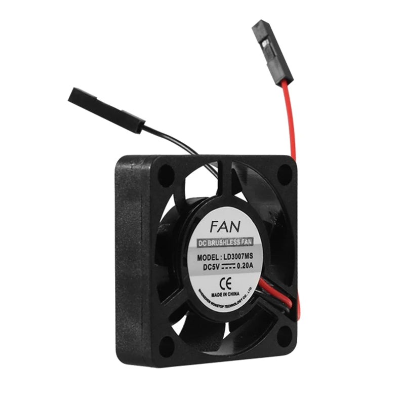 Radiateur ventilateur CPU sans balais 4 pièces 3,3 V 5 V pour Raspberry Pi4 Pi3 B+, Pi 3, Pi 2, Pi 1 B+