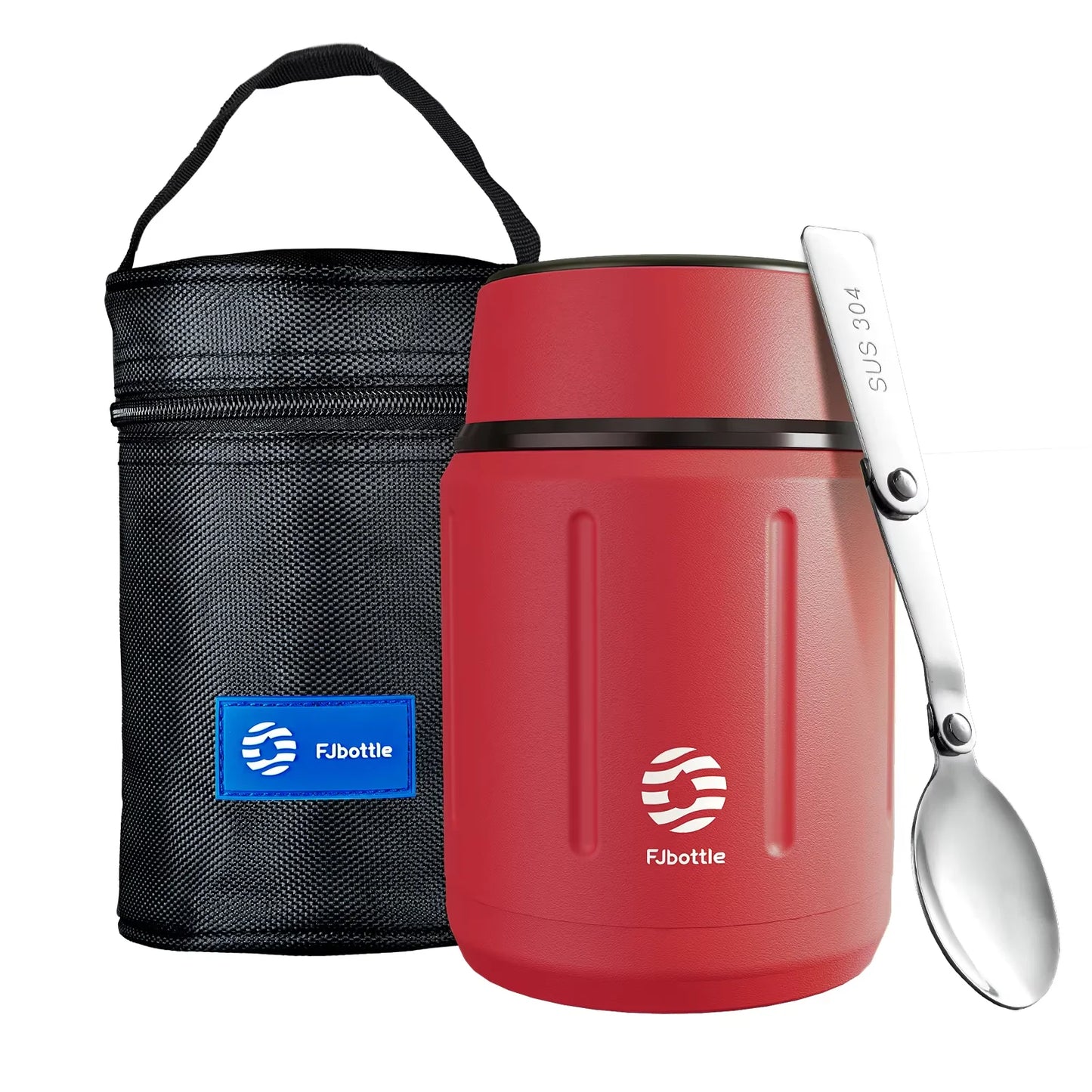 Fjbottle Thermos Alimentaire 500ml, Pot Alimentaire Isotherme en Acier Inoxydable 316 avec Cuillère, Boîte à Déjeuner pour Enfants