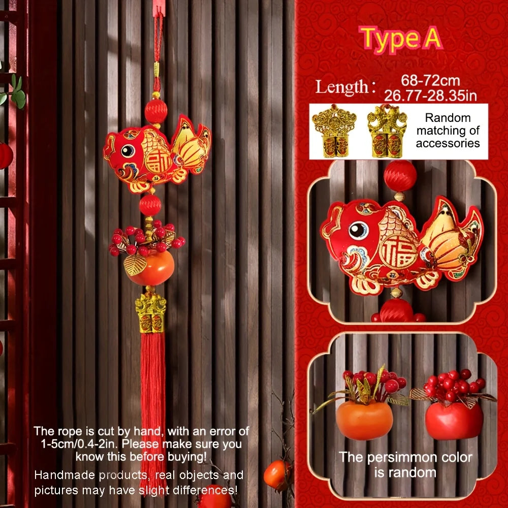 Chinesisches Neujahr 2026 Dekorationen Chinesisches Frühlingsfest Hängender Anhänger Tür Wand Ornament Traditionelle chinesische Raumdekoration