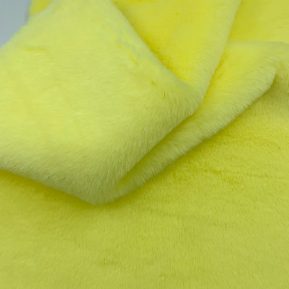10mm Pile Length Fur Fabric Polyester Imitation Fur Fabrics Handmade DIY Encryption Thickening Fake Rabbit Hair Fur Plush Fabric