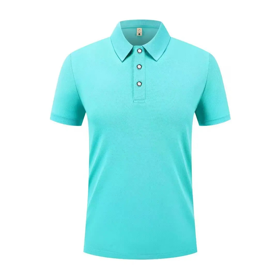 Summer Casual Sports Quick-drying Lapel Short-sleeved POLO Shirt 23 Solid Color Shirt Cycling Suit Fitness Suit For Men S-4XL
