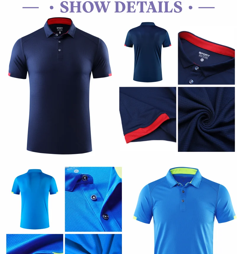 Schnell trocknendes Kurzarm-POLOSHIRT Für Outdoor-Sport und Fitness Atmungsaktives und kühles Mesh-Revers-Oberteil