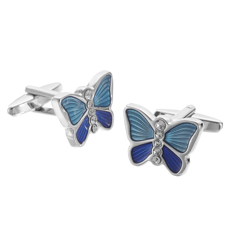 Klassische französische Herrenhemden Manschettenknöpfe, niedliche Tiere, Schmetterling, Schildkröte, Hund, Hufeisen, Manschettenknöpfe, Business-Anzug, Accessoires, Schmuck