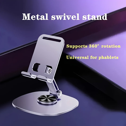 Rotating Phone Stand - a Compact And Portable Folding Desktop Holder, Suitable for All Smartphones And Tablets, an Ideal Office Accessory for All Seasons