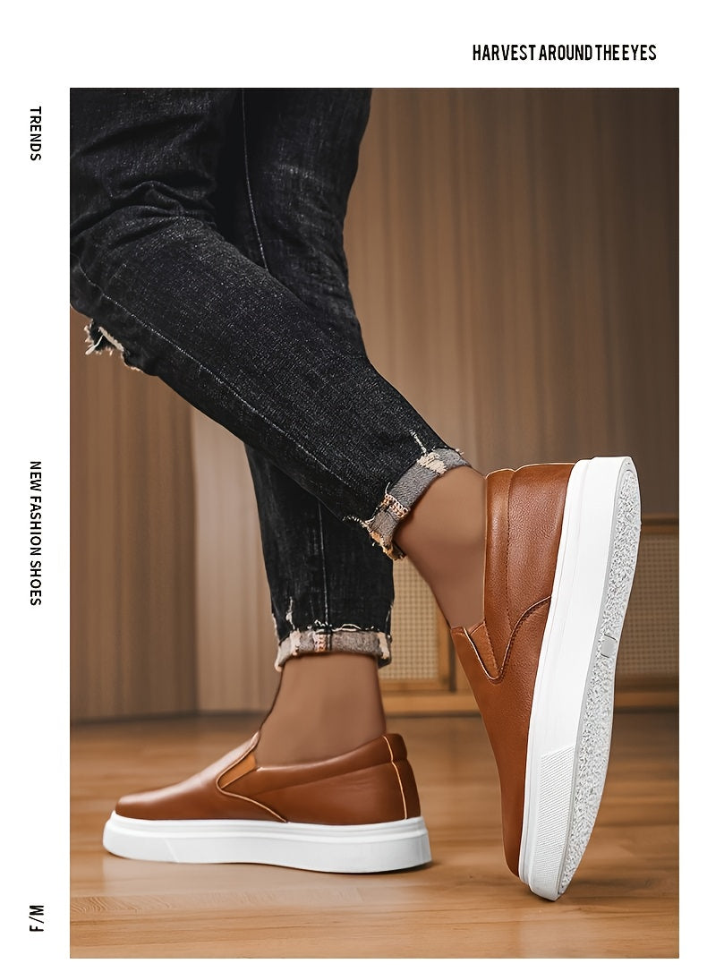 Sneaker, Herren Slip-on Skateschuhe, Freizeit-Slipper für Studenten, Trendige vielseitige Flats
