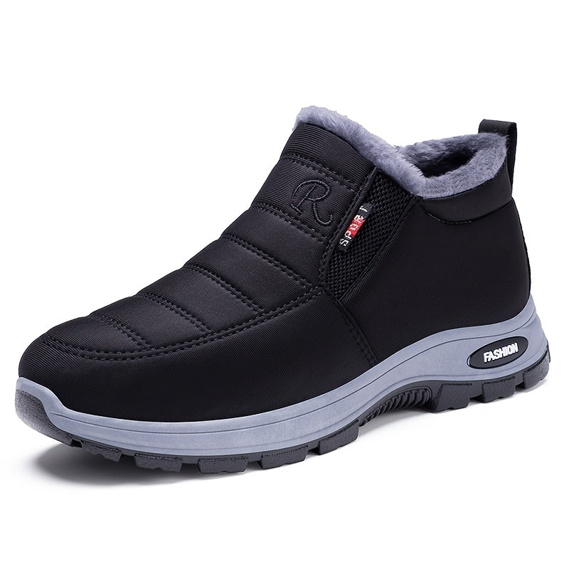 Bequeme Herren-Winterstiefel, stilvoll und gemütlich, geeignet für lässige Freizeitaktivitäten drinnen und draußen, halten warm bei kaltem Wetter, mit einfachem Slip-On-Design