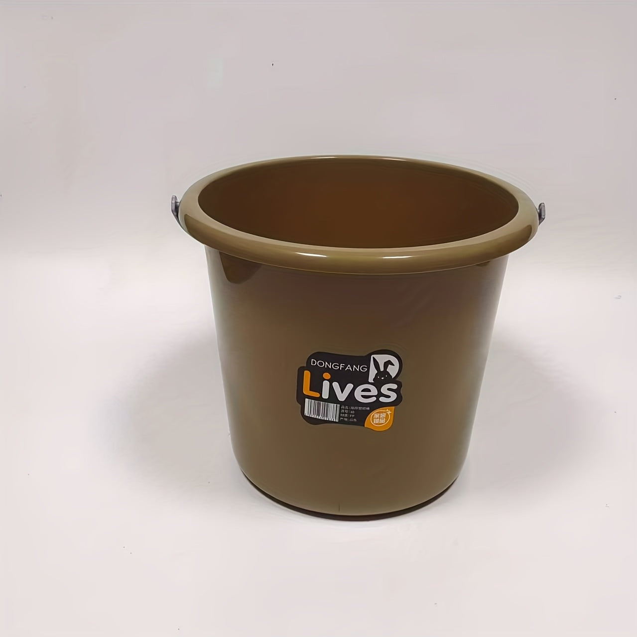 Thickened Plastic Bucket with Handle, Small/Large Size, for Home and Dormitory Use, Multi-functional Round Basin for Laundry and Bathing, Water Storage Bucket