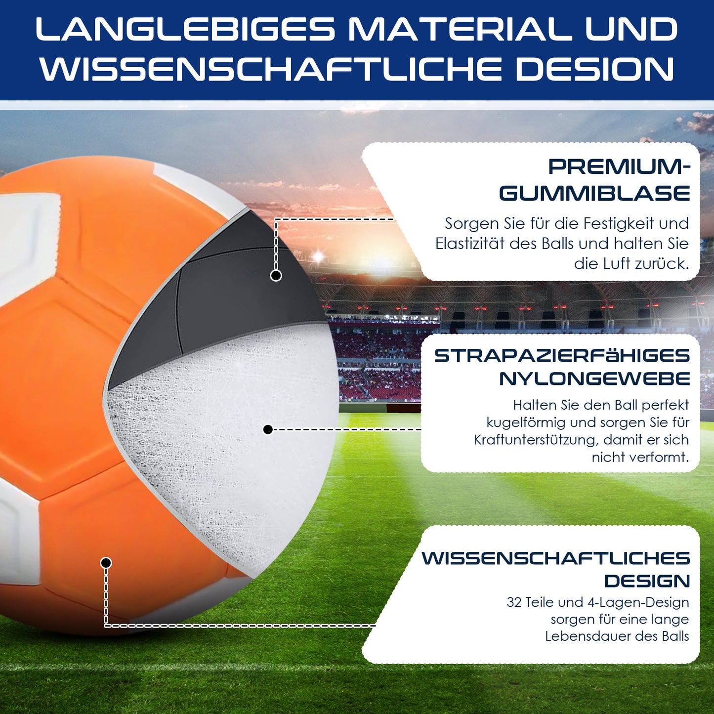 Curve Swerve Fußball offizielle Größe 4 5 Curve and Swerve Fußball maschinengenähtes Spiel Fußballtraining