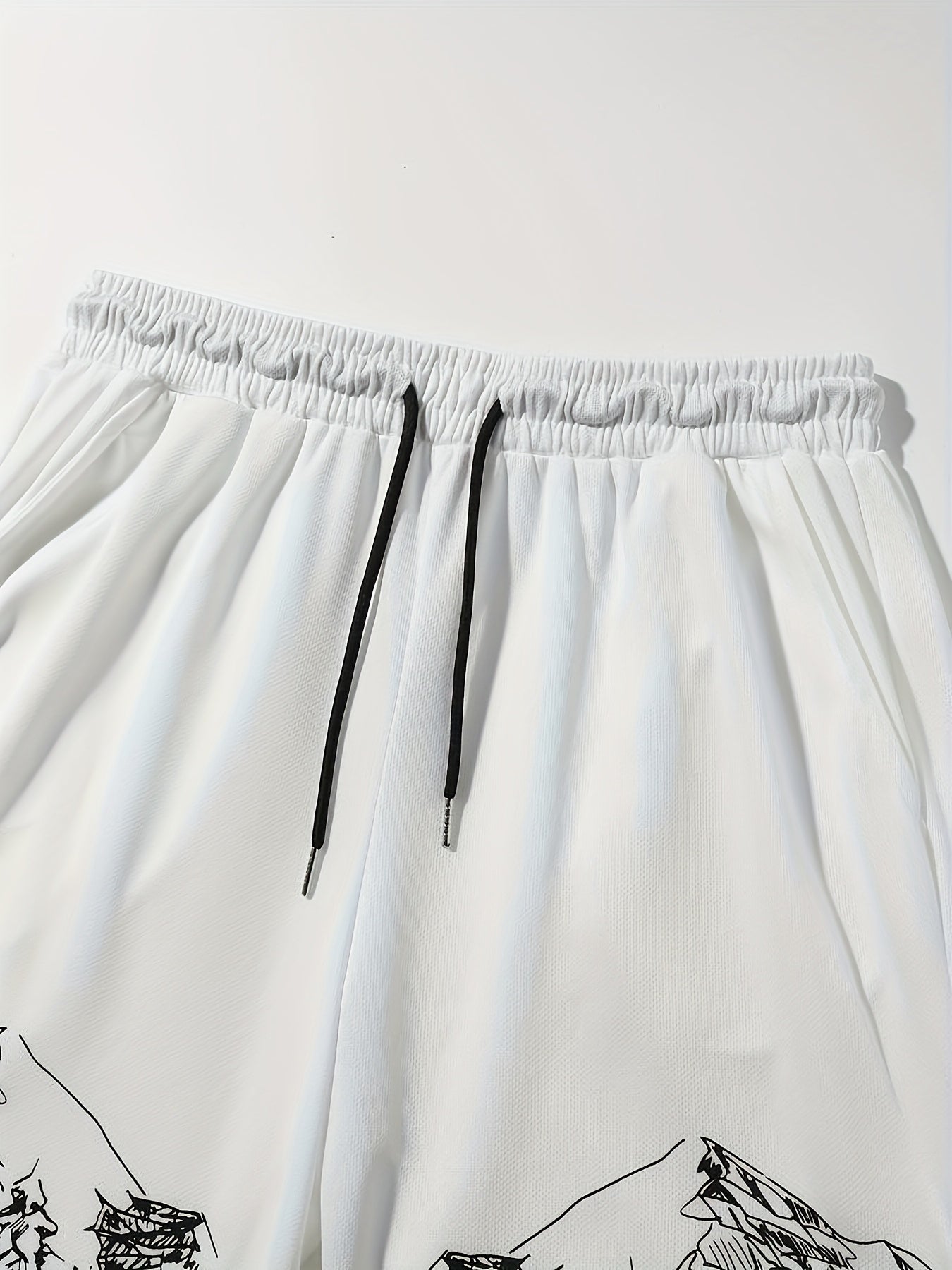A Men'S Summer Casual Two-Piece Set Featuring a Stylish Short-Sleeve T-Shirt with a Round Neck And Drawstring Shorts, Perfect for Everyday Vacation Beach Wear