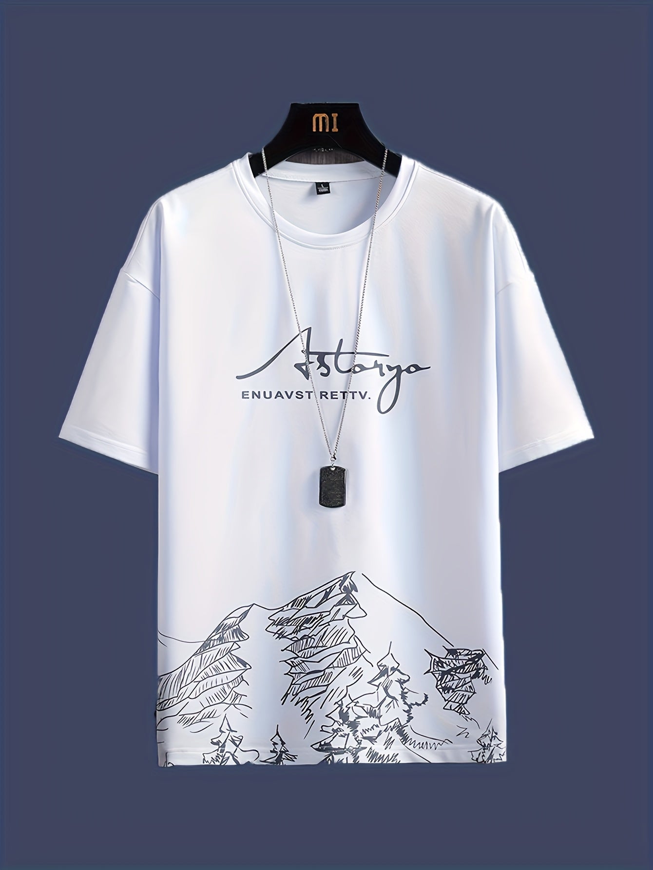 A Men'S Summer Casual Two-Piece Set Featuring a Stylish Short-Sleeve T-Shirt with a Round Neck And Drawstring Shorts, Perfect for Everyday Vacation Beach Wear