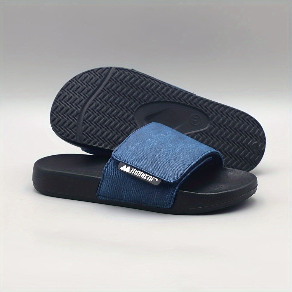 Einzigartige Herren-Sommersandalen mit weichen Sohlen, verstellbarem Klettverschluss für breite Füße, perfekt für den Strand