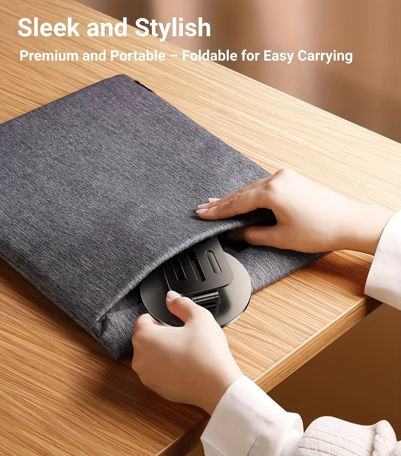 Rotating Phone Stand - a Compact And Portable Folding Desktop Holder, Suitable for All Smartphones And Tablets, an Ideal Office Accessory for All Seasons