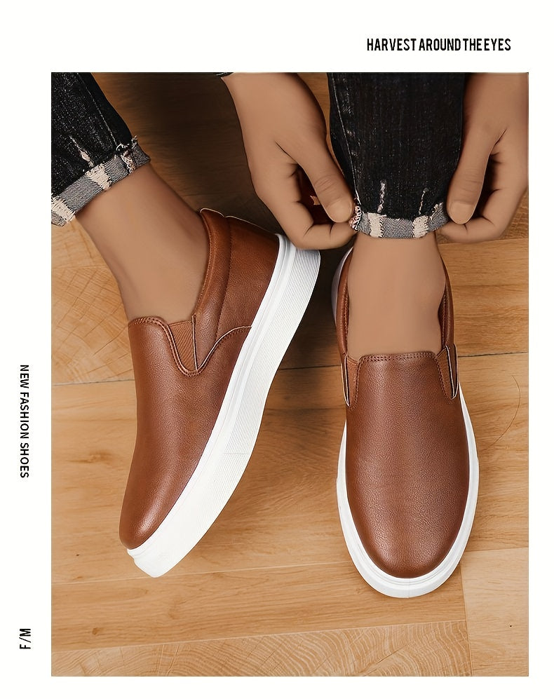 Sneaker, Herren Slip-on Skateschuhe, Freizeit-Slipper für Studenten, Trendige vielseitige Flats